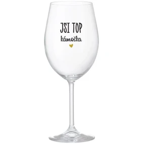 JSI TOP KÁMOŠKA - čirá sklenice na víno 350 ml JSI TOP KÁMOŠKA - čirá sklenice na víno 350 ml