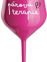 Párová terapia - ružový nerozbitný pohár na víno 470 ml