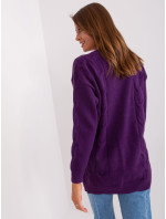 Dámsky sveter AT SW 2241.36P tmavo fialová - Wool Fashion