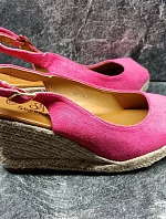 Dámske sandále na podpätku Fuchsia dark. ružová - Super me