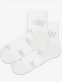 TENKÉ PONOŽKY FARBA 2-6 ROKOV DIEVČATÁ BIELA 21-23