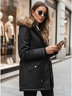 Dámská zimní bunda parka černá Dstreet model 21971026 - FashionStreet