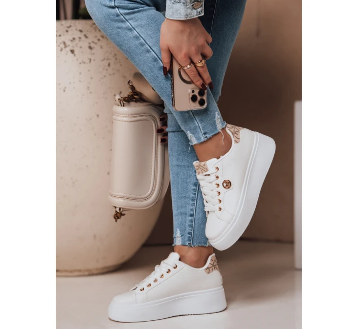 Dámske tenisky na platforme RIFII beige FashionStreet ZY0688 Dámske tenisky na platforme RIFII beige FashionStreet ZY0688