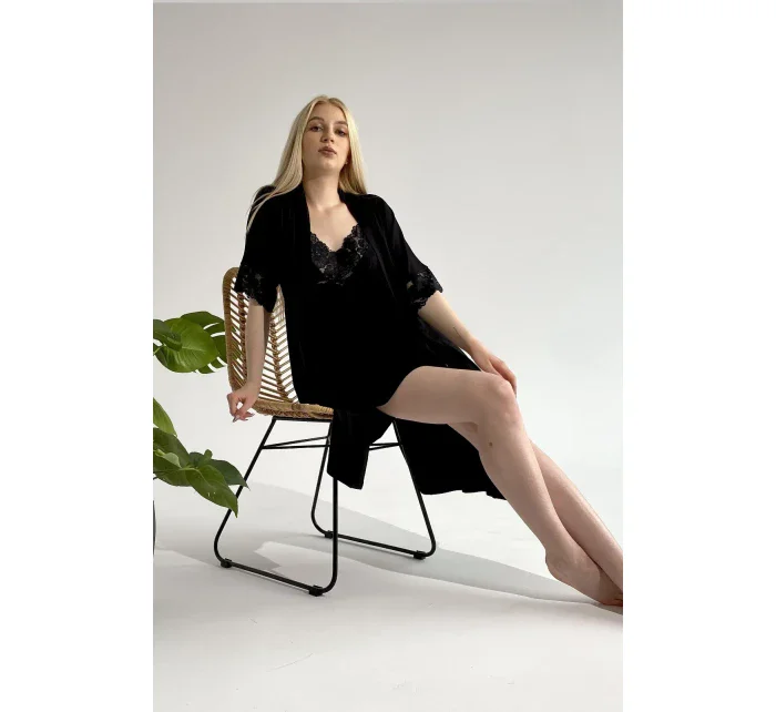 Dámsky župan De Lafense 643 Noela kr/r S-2XL Dámsky župan De Lafense 643 Noela kr/r S-2XL