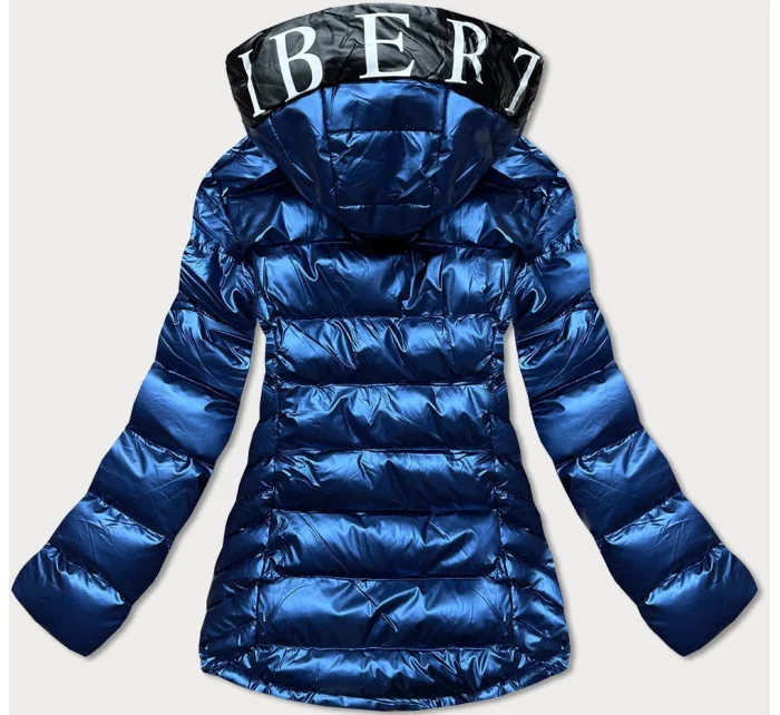 DAMSKA KURTKA PIKOWANA Z KAPTUREM NIEBIESKI model 21243139 - SPEED.A