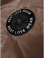 Dámska vesta ťavej farby s ozdobným prešívaním (B8230-101)