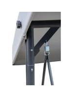 ZÁHRADNÁ A BALKÓNOVÁ HOJDAČKA NINA 3-MIESTNA SIVÁ