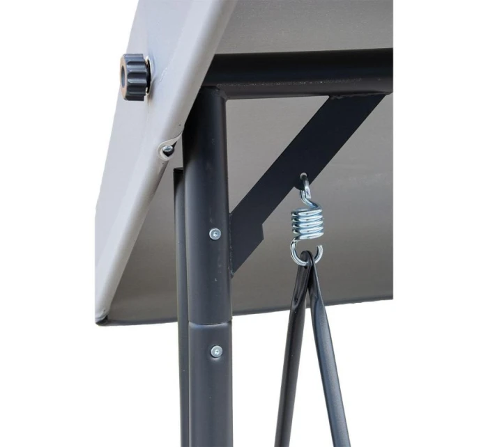 ZÁHRADNÁ A BALKÓNOVÁ HOJDAČKA NINA 3-MIESTNA SIVÁ