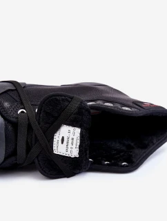 Damskie Wysokie Trampki Cross Jeans KK2R4055C Czarne