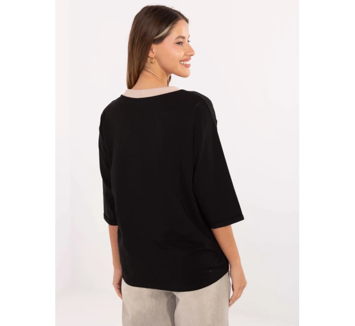 Bluzka RV BZ model 21406702 czarny - FPrice Bluzka RV BZ model 21406702 czarny - FPrice