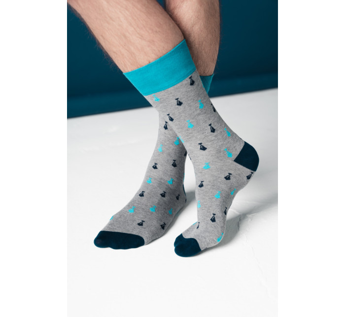 Kravaty ponožky 051-135 Melange Grey - Viac