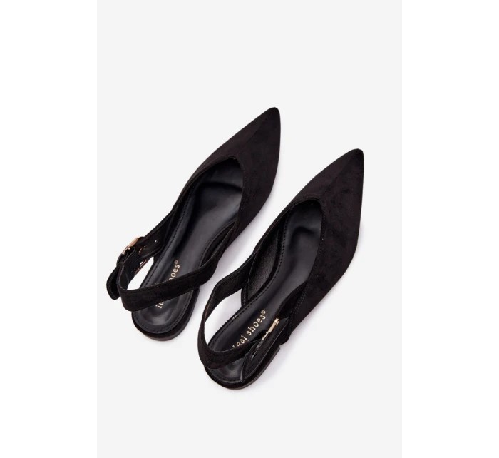 Dámske baleríny s prackou Tanelia - čierne