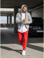 FashionStreet pánske červené tepláky UX2708 FashionStreet pánske červené tepláky UX2708