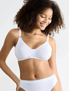 Podprsenka bez kostíc sloggi Basic+ N biela WHITE - SLOGGI