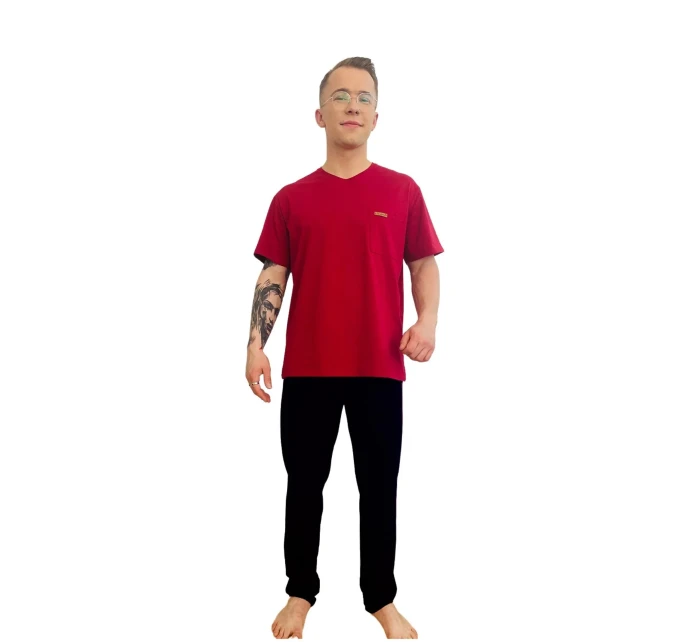 Pánske pyžamo De Lafense 624 Kevin w/r S-2XL Pánske pyžamo De Lafense 624 Kevin w/r S-2XL