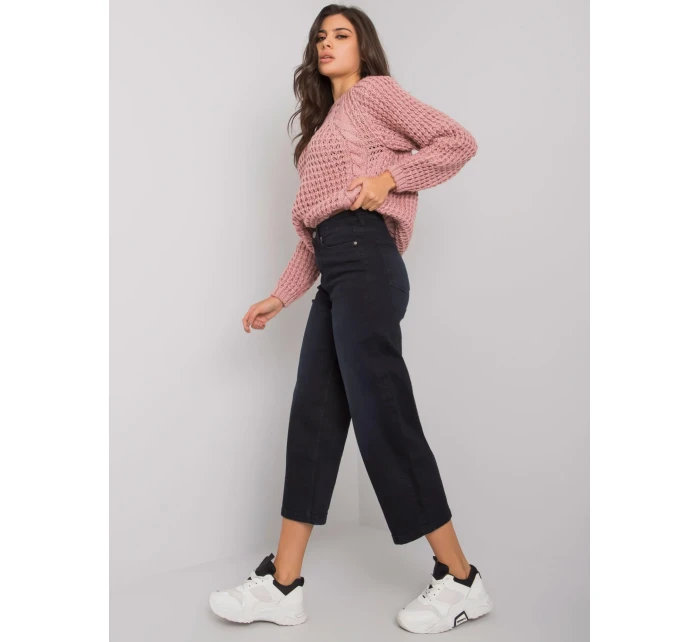 Džínsy nohavice D85038T62213B137 čierna