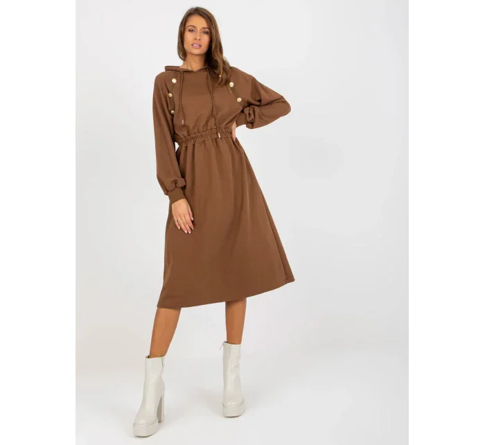 Dámske šaty RV SK 8336 hnedé Dámske šaty RV SK 8336 hnedé