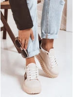 Dámské tenisky na platformě béžové Dstreet model 21992125 - FashionStreet Dámské tenisky na platformě béžové Dstreet model 21992125 - FashionStreet