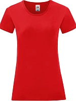Fruit of the Loom Lady-Fit Iconic 150 T Dámske tričko 16.1432 červené