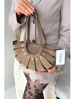 Kabelka z přírodního semiše béžová Marivane