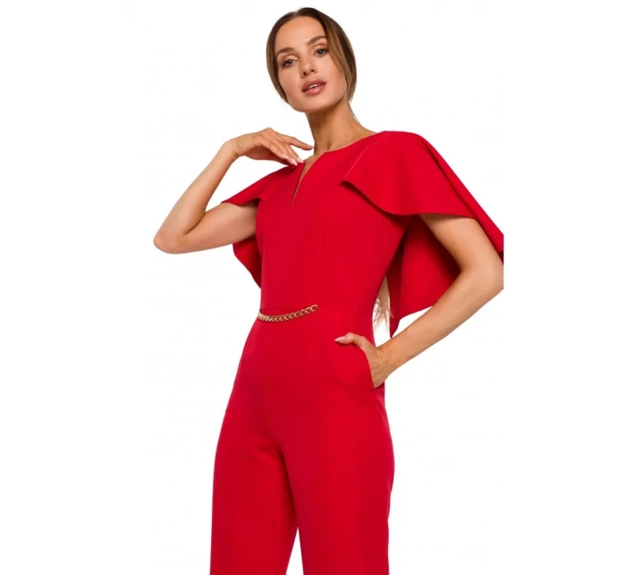 M670 Kombinéza s volánikmi - červená