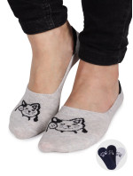 Yoclub Dievčenské členkové ponožky bez vzoru lodičky, 3 balenia SKB-0135G-AA0H Viacfarebné