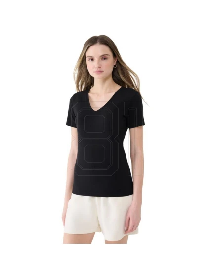 Dámske tričko slim fit 4FWSS25TTSHF1990 20S Black - 4F