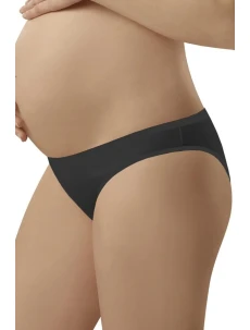 Dámske tehotenské nohavičky Mama mini black - ITALIAN FASHION
