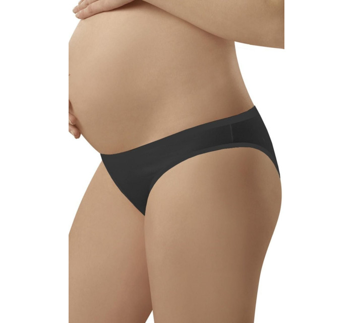 Dámske tehotenské nohavičky Mama mini black - ITALIAN FASHION