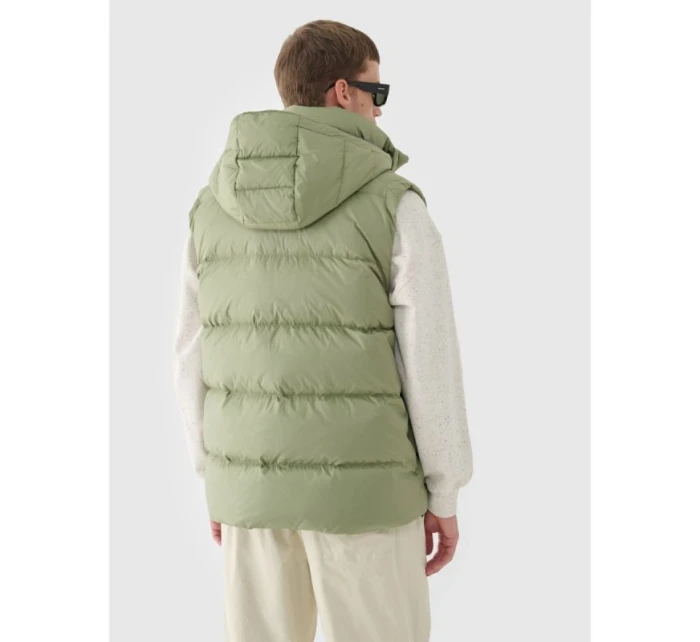 Pánska páperová košeľa bez rukávov s prírodnou výplňou 4F 4FWAW24TVJAM148-43S