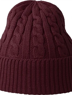 Claire Pletená čepice model 22552247 burgundy - Atlantis Headwear
