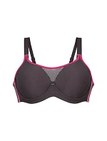 športová podprsenka performance wireX s nastaviteľnými ramienkami 5599 anthrazit/pink - Active