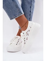 Dámské síťované tenisky na platformě model 22181930 bílé - Lee Cooper