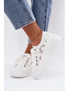 Dámské síťované tenisky na platformě model 22181930 bílé - Lee Cooper
