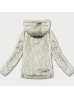 Dámská bunda v barvě ecru s ozdobnou kapucí Miss model 21061428 - Miss TiTi