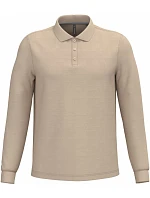 K 243 Pánské piqué polo s dlouhým rukávem model 22506940 light sand - Kariban K 243 Pánské piqué polo s dlouhým rukávem model 22506940 light sand - Kariban