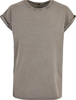 Build your Brand BY 053 Dámske tričko „Acid Wash“ 56.0053 asfaltová
