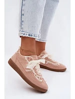 Dámské tenisky s krajkou růžové model 22107030 - Boto