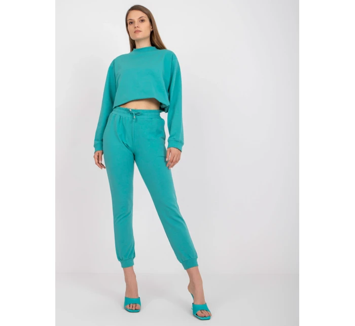 Teplákové kalhoty AP DR A 003 tmavě zelené