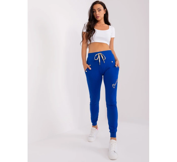 Spodnie dresowe RV DR model 18843667 kobaltowy - FPrice Spodnie dresowe RV DR model 18843667 kobaltowy - FPrice