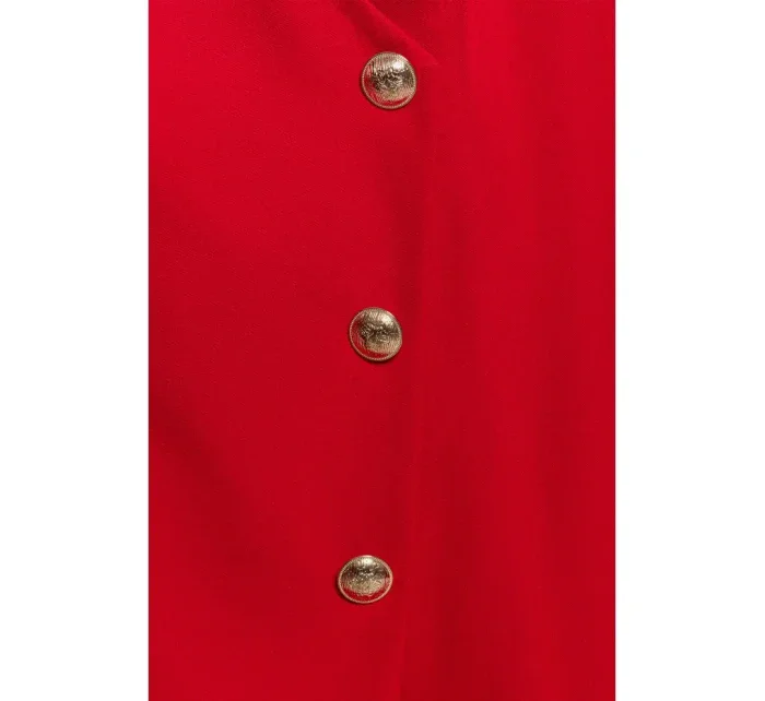 model 20475886 Sako se zlatým knoflíkem červené - Moe