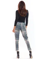 Dámské kalhoty model 18575058 Šedá mix - awama