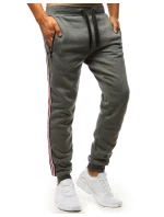 Pánske antracitové tepláky FashionStreet UX3623