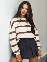 Bluza damska oversize w beżowa model 22352974 - FashionStreet