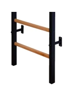 DREVENO-KOVOVÝ GYMNASTICKÝ REBRÍK NA 4 ÚCHOPY S DREVENOU TYČOU BENCHK 211B