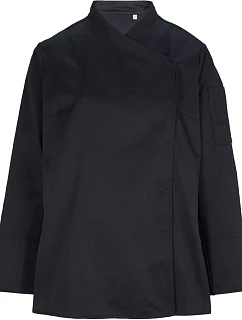 NEOBLU Eugenie Dámska kuchárska blúzka s dlhými rukávmi 24.4459 deep black