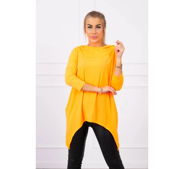 Mikina s potlačou krídiel oranžová neónová