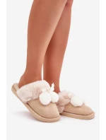 Kapcie Damskie Z Futerkiem Beżowe Nartani Kapcie Damskie Z Futerkiem Beżowe Nartani