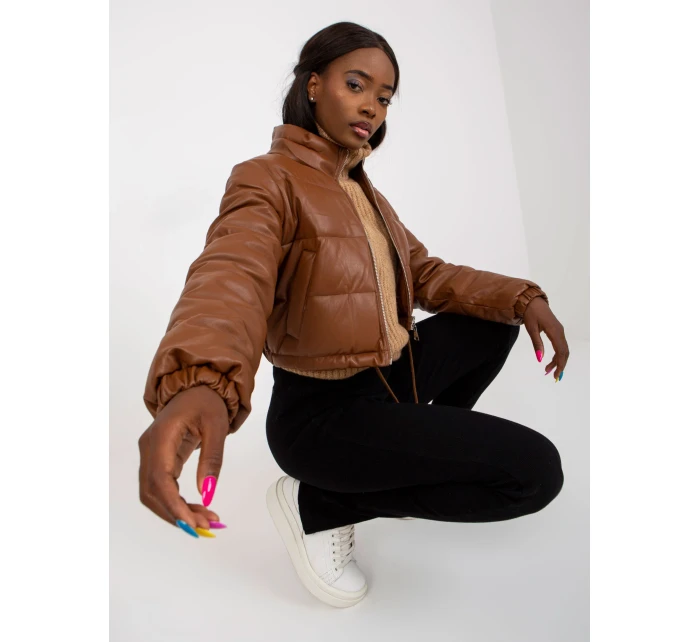 Dámsky kabát NM KR D2 3820 hnedý