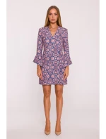model 21296058 Šaty s potiskem a širokými manžetami model 3 - Moe